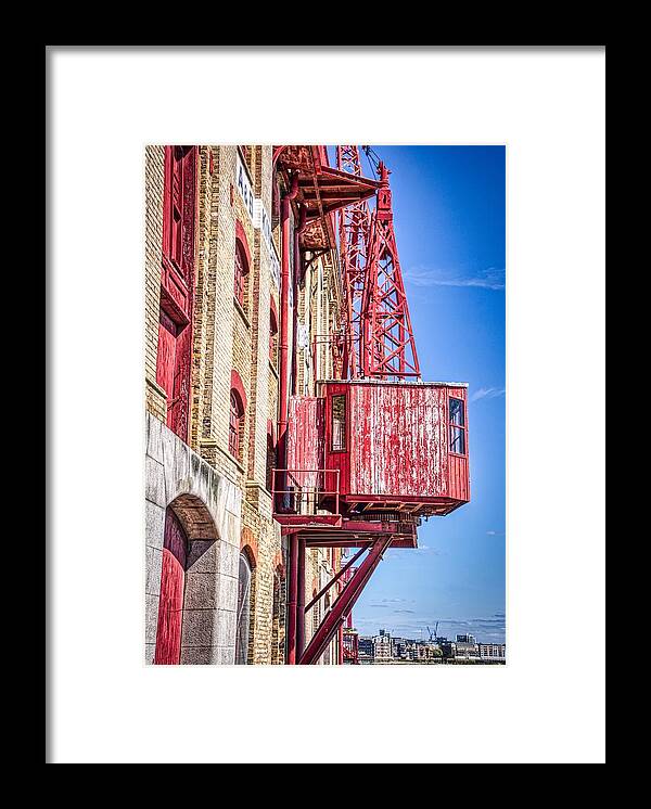 City Framed Print featuring the photograph Old Wooden Crane by Raymond Hill