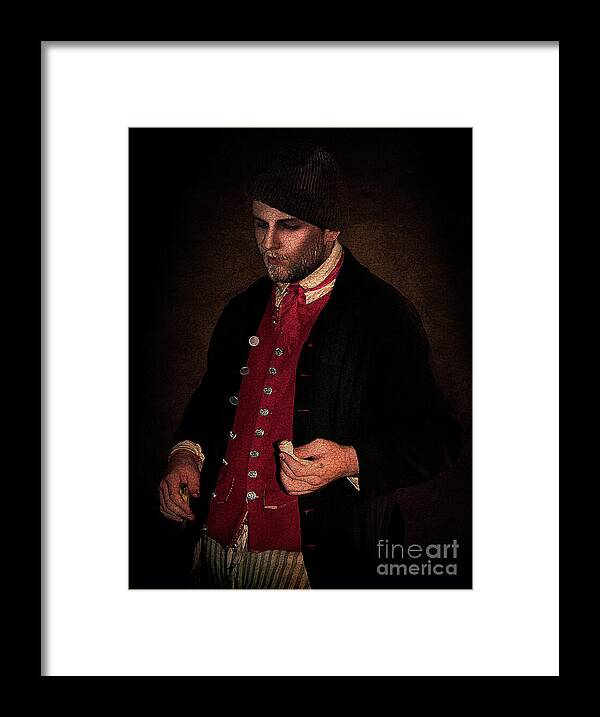 Portrait Framed Print featuring the photograph Old World Portrait by Shelia Hunt