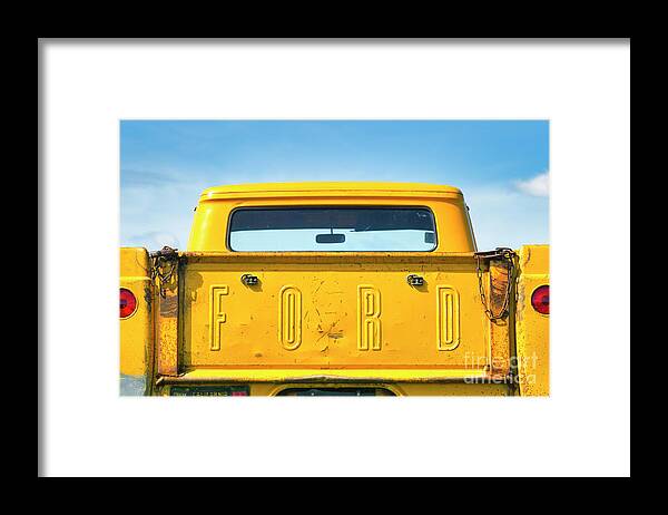 Ford Framed Print featuring the photograph Old Yella by Tim Gainey