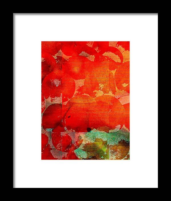 Abstract Framed Print featuring the mixed media Ole Bushel by Canessa Thomas