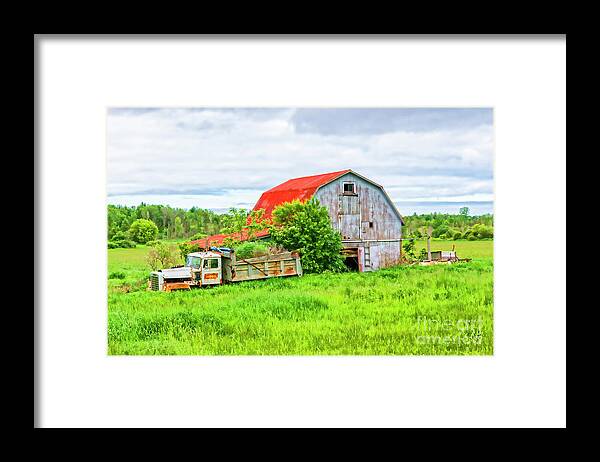 Canada Framed Print featuring the photograph On The Farm by Lenore Locken