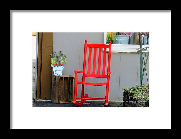Art Framed Print featuring the photograph On the porch by Action