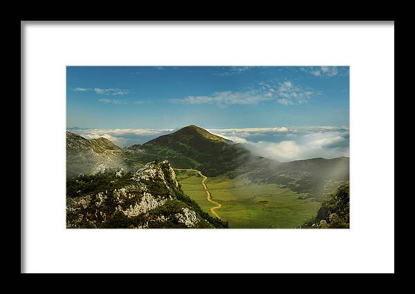 Pics Framed Print featuring the photograph On the road to Picos by Micah Offman