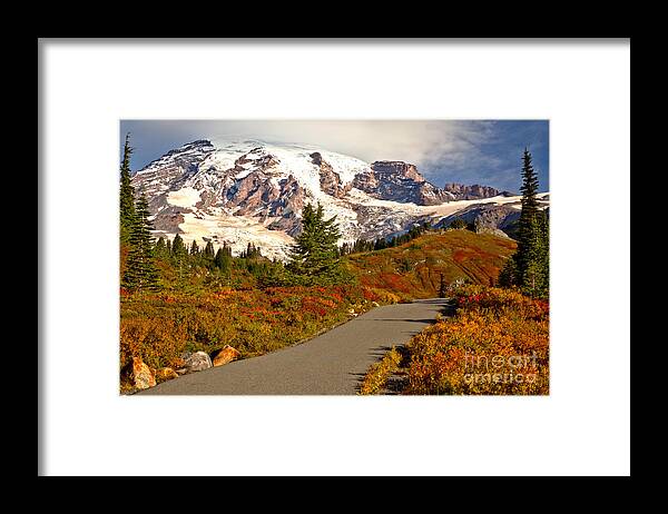 Mt Framed Print featuring the photograph On The Trail To Paradise by Adam Jewell