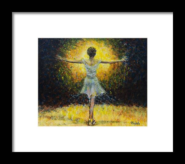 Dancer Framed Print featuring the painting Once In A Lifetime by Nik Helbig