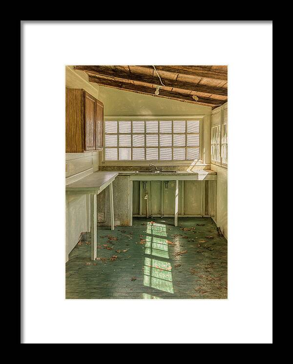 Kitchen Framed Print featuring the photograph Once the Hub of Summer Fun by Marcy Wielfaert