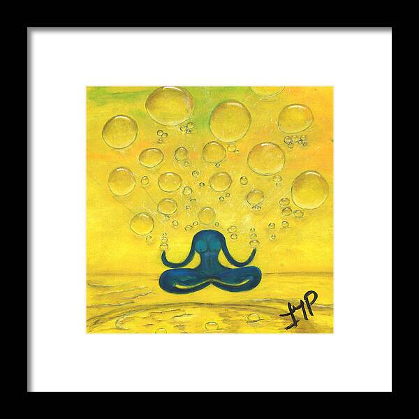 Spirituality Framed Print featuring the painting One Consciousness by Esoteric Gardens KN
