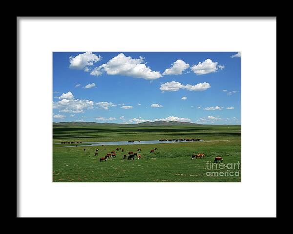 One Day Countryside Framed Print featuring the photograph One day Countryside by Elbegzaya Lkhagvasuren