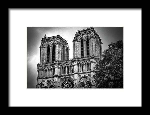 Notre Dame Framed Print featuring the photograph One Last Look by Rebecca Herranen