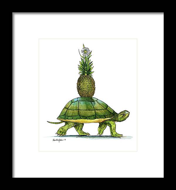 Illustration Framed Print featuring the drawing Only in a Storybook by Shana Rowe Jackson