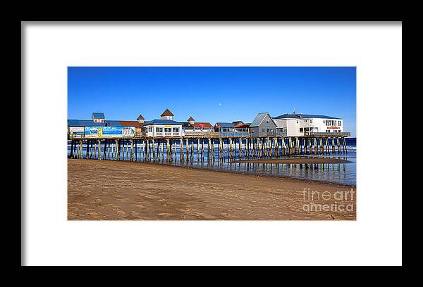 Oob Framed Print featuring the photograph OOB Wood Pier by Olivier Le Queinec