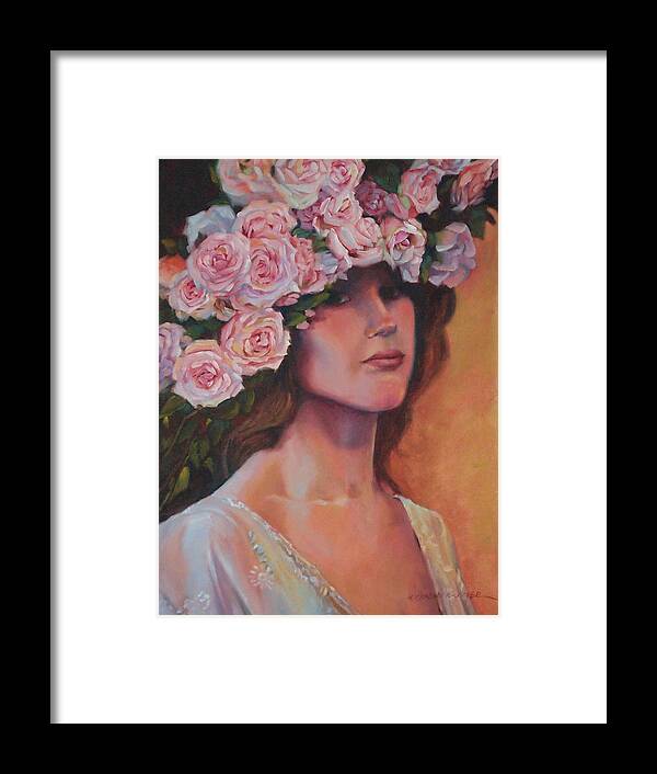 Ophelia Framed Print featuring the painting Ophelia Avant la Folie by Marguerite Chadwick-Juner