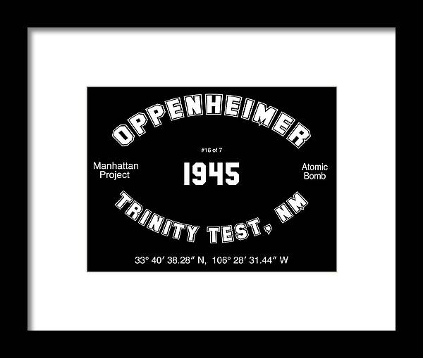 Wunderle Art Framed Print featuring the digital art Oppenheimer Historiconal Record by Wunderle