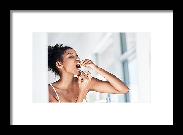 People Framed Print featuring the photograph Oral hygiene demands it by Hiraman