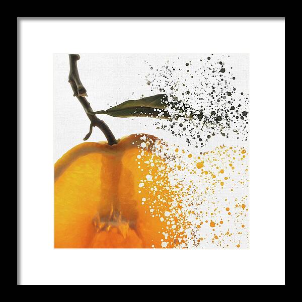 Fruits Framed Print featuring the photograph Orange colours by Al Fio Bonina