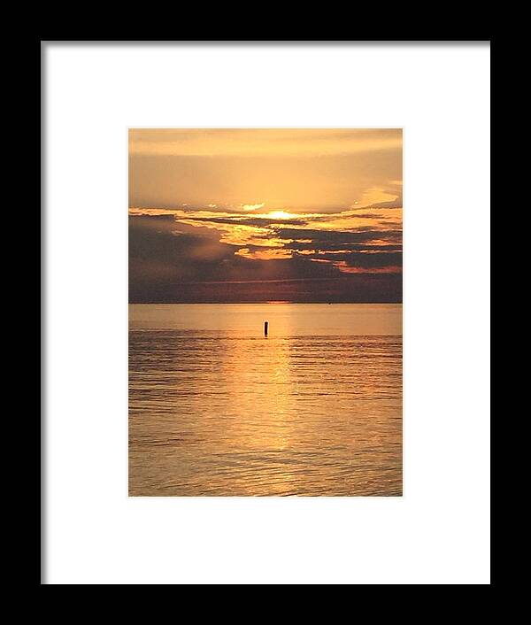 Photography Framed Print featuring the photograph Orange Evening by Lisa White