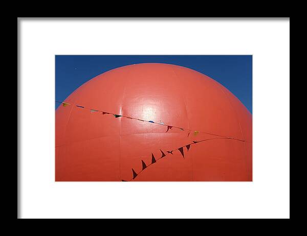 Abstract Framed Print featuring the photograph Orange Planet 4 by Kreddible Trout