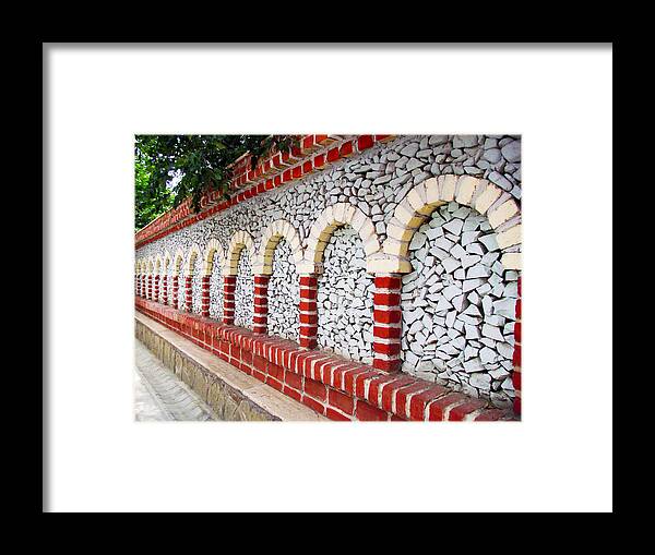 Arch Framed Print featuring the photograph Ordubad Wall by Sascha Grabow