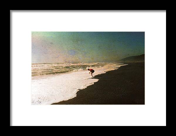 Photograph Sea Ocean Filter Man Framed Print featuring the photograph Oregon Coast by Beverly Read