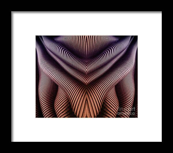 Abstract Framed Print featuring the digital art organic abstract photograph - Inner Tubes by Sharon Hudson