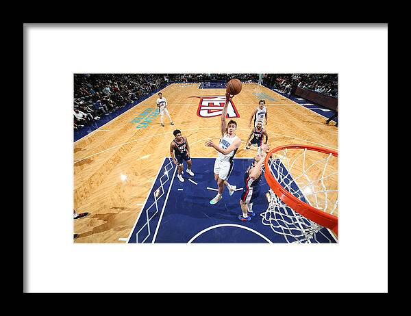 Nba Pro Basketball Framed Print featuring the photograph Orlando Magic v Brooklyn Nets by Nathaniel S. Butler