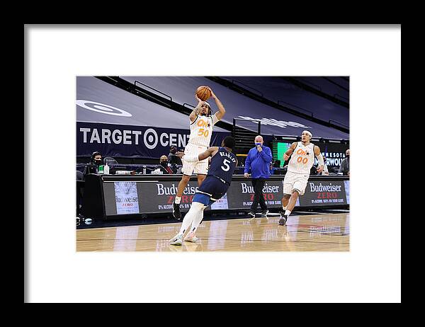 Nba Pro Basketball Framed Print featuring the photograph Orlando Magic v Minnesota Timberwolves by Jordan Johnson