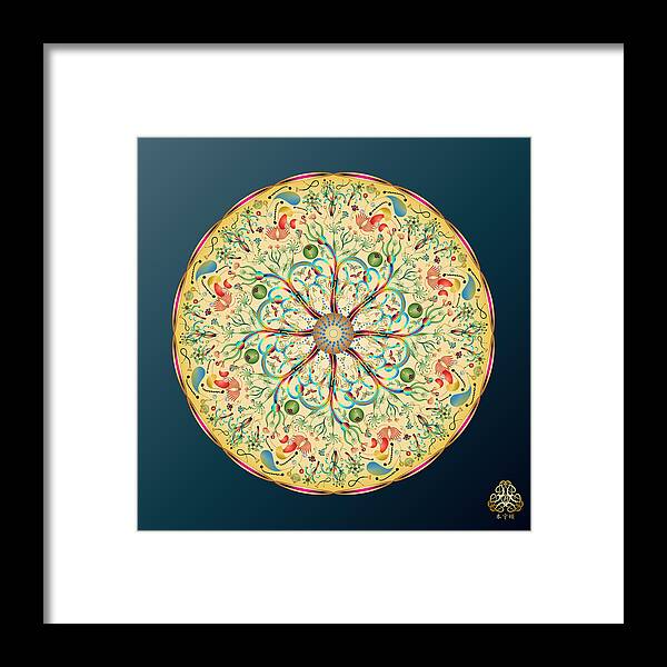 Abstract Mandala Framed Print featuring the digital art Ornativo Vero Circulus No 4174 by Alan Bennington