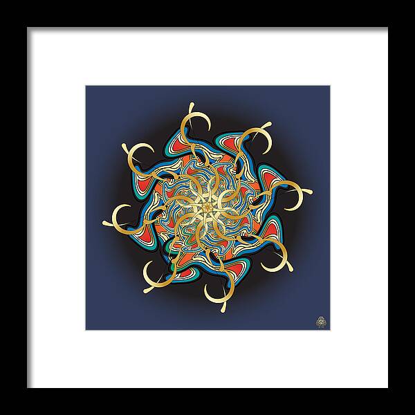 Mandala Graphic Design Framed Print featuring the digital art Ornativo Vero Circulus No 4231 by Alan Bennington