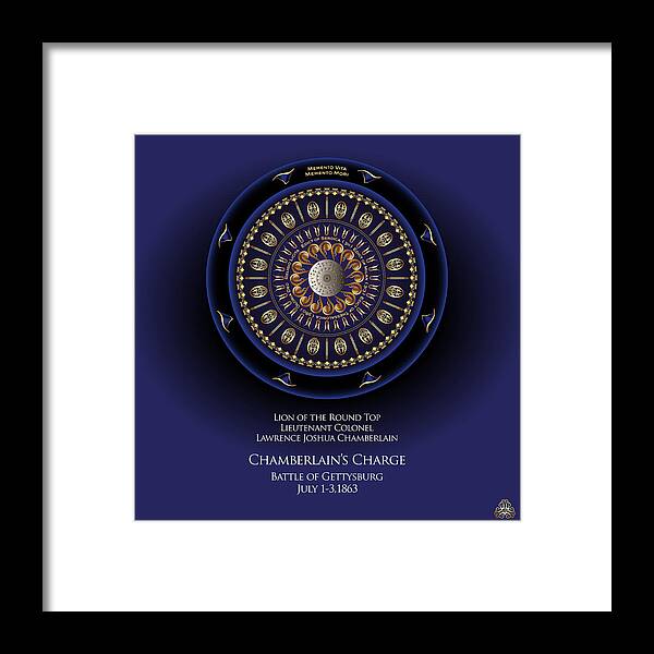 Mandala Graphic Framed Print featuring the digital art Ornativo Vero Circulus No 4233 by Alan Bennington