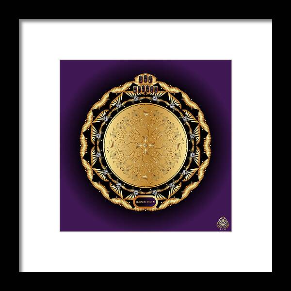 Mandala Graphic Design Framed Print featuring the digital art Ornativo Vero Circulus No 4247 by Alan Bennington
