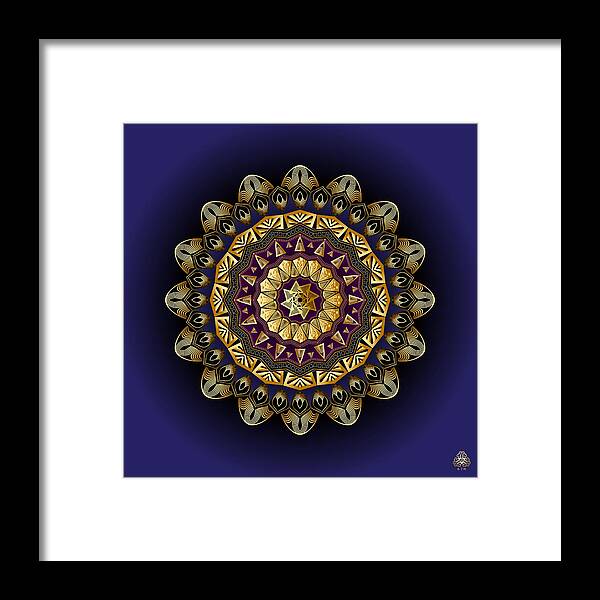Mandala Graphic Framed Print featuring the digital art Ornativo Vero Circulus No 4273 by Alan Bennington