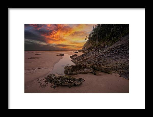 Oregon Framed Print featuring the photograph Oswald Park at Dusk by Jon Glaser