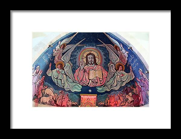 Jesus Framed Print featuring the photograph Our Lady of Fatima Angels by Munir Alawi