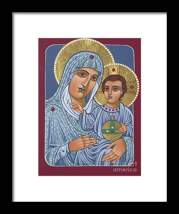 Our Lady Of Jerusalem Framed Print featuring the painting Our Lady of Jerusalem 305 by William Hart McNichols