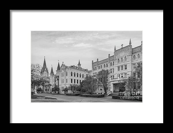 Our Lady Of The Lake Framed Print featuring the photograph Our Lady of the Lake University Moye Hall by University Icons