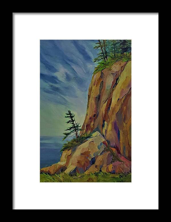 Oil Painting Framed Print featuring the painting Our Ontario Playground by Sheila Romard