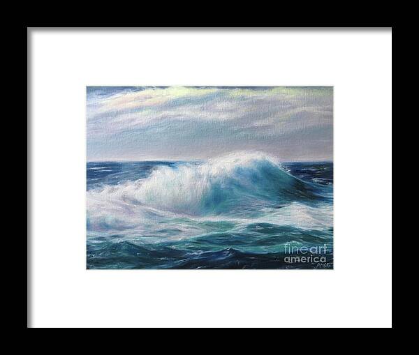 Sea Framed Print featuring the painting Out at Sea by Rose Mary Gates