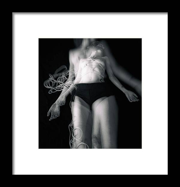 Shibari Framed Print featuring the photograph Out of Body by Darkly Dreaming