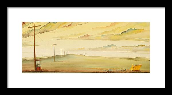 Great Plains Art Framed Print featuring the painting Out Of Service by Scott Kirby