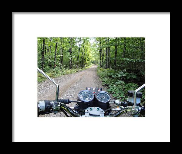Motorcycle Framed Print featuring the photograph Out Ridin by Edward Theilmann