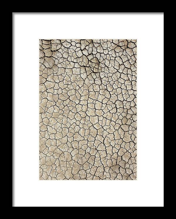 Drought Framed Print featuring the photograph Outback Lake in Drought by Maryse Jansen