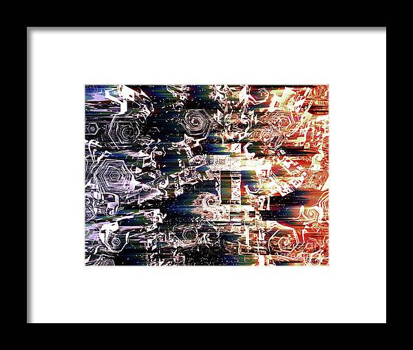 Space Framed Print featuring the digital art Outer Atmosphere by Phil Perkins