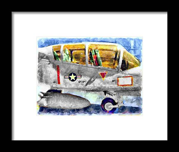 Ov-10 Bronco Framed Print featuring the mixed media Ov-10 by Christopher Reed