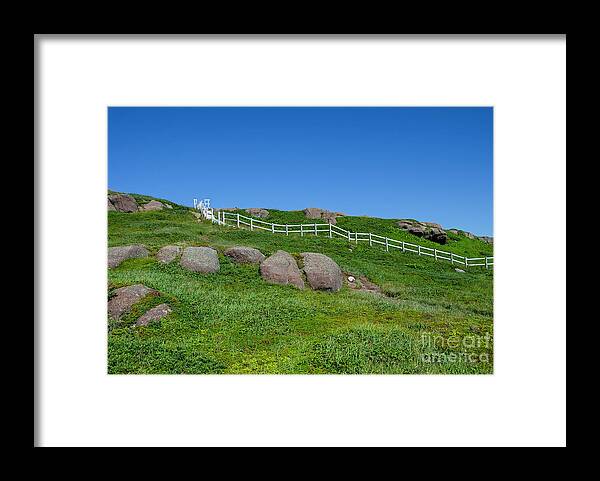 Cape Spear Framed Print featuring the photograph Over the hill... by Nina Stavlund