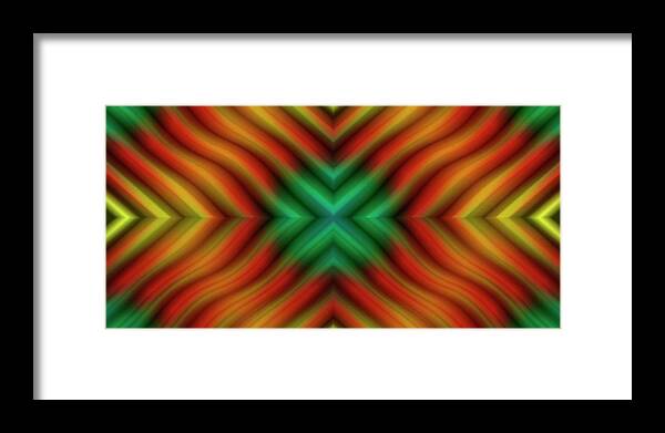 Colorful Abstract Framed Print featuring the digital art P C Abstract 50 by Mike McGlothlen