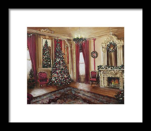 Pabst Mansion Framed Print featuring the painting Pabst Mansion Milwaukee by Tom Shropshire