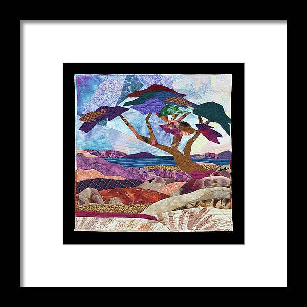 Pacific Framed Print featuring the mixed media Pacific Beach by Vivian Aumond