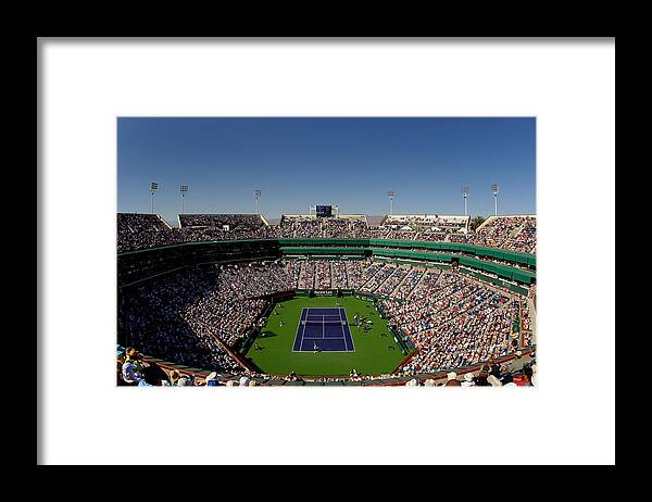 Tennis Framed Print featuring the photograph Pacific Life Open Day 13 by Matthew Stockman