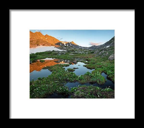 Pacific Peak Framed Print featuring the photograph Pacific Peak Sunrise by Aaron Spong