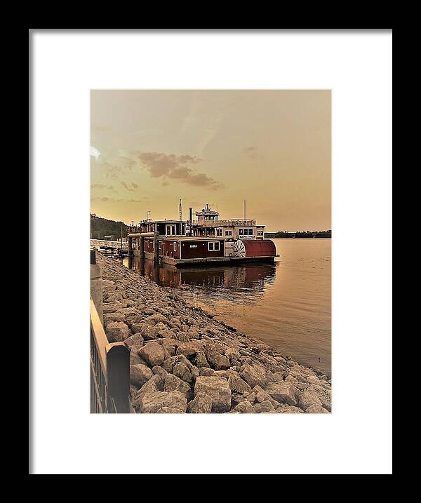  Rocks Framed Print featuring the photograph Paddlewheeler by Julie Grace